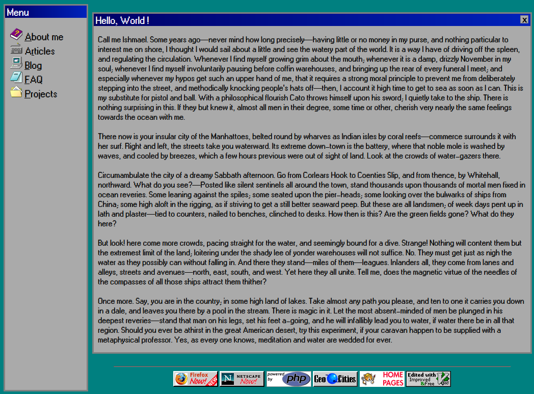 A screenshot of a beautiful, modern website